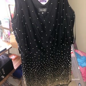 cute black and bejeweled cocktail dress